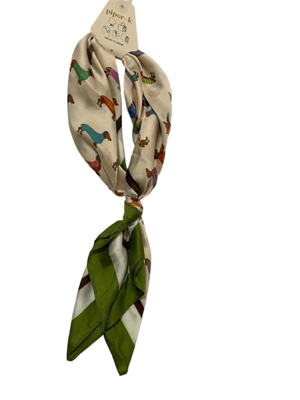 Piper K Dachshund Scarf - NWT ***
